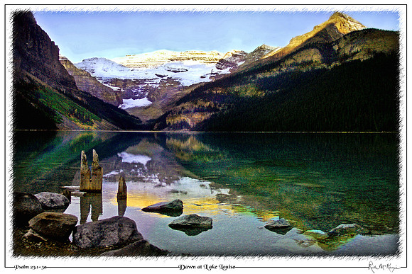 Dawn at Lake Louise-Banff Natl Pk, Alberta, CAN
