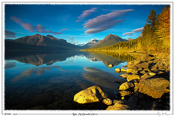 Lake McDonald Glow-Glacier Natl Pk, MT