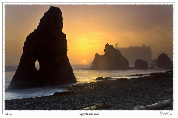 Ruby Beach Sunset-Olympic Natl Pk, WA
