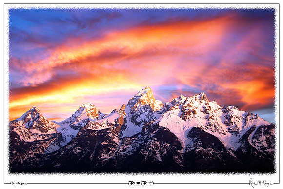 Teton Torch-Grand Teton Natl Pk, WY