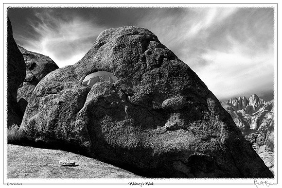 Whitney's Wink-Alabama Hills, Lone Pine, CA
