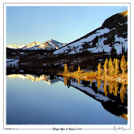 Tioga Lake at Kuna Crest-Yosemite Natl Pk, CA