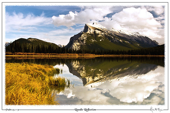 Rundle Reflection-Banff Natl Pk, Alberta, CAN