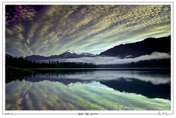 Baker Lake Sunrise-Mount Baker, WA