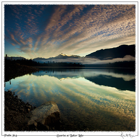 Sunrise at Baker Lake-Mount Baker NRA, WA